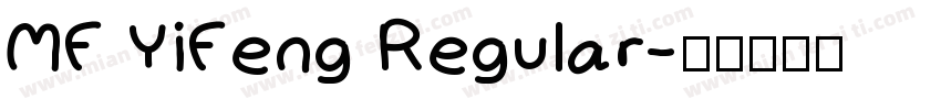 MF YiFeng Regular字体转换